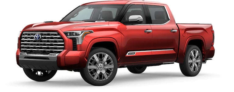 2022 Toyota Tundra Capstone in Supersonic Red | Four Stars Toyota in Altus OK