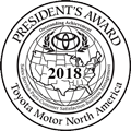 2018 President's Award | Four Stars Toyota in Altus OK
